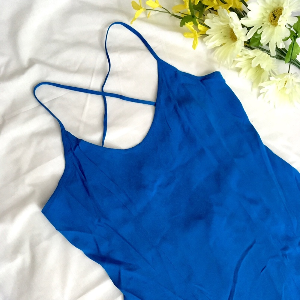 Tie Back Spaghetti Strap Shift Dress